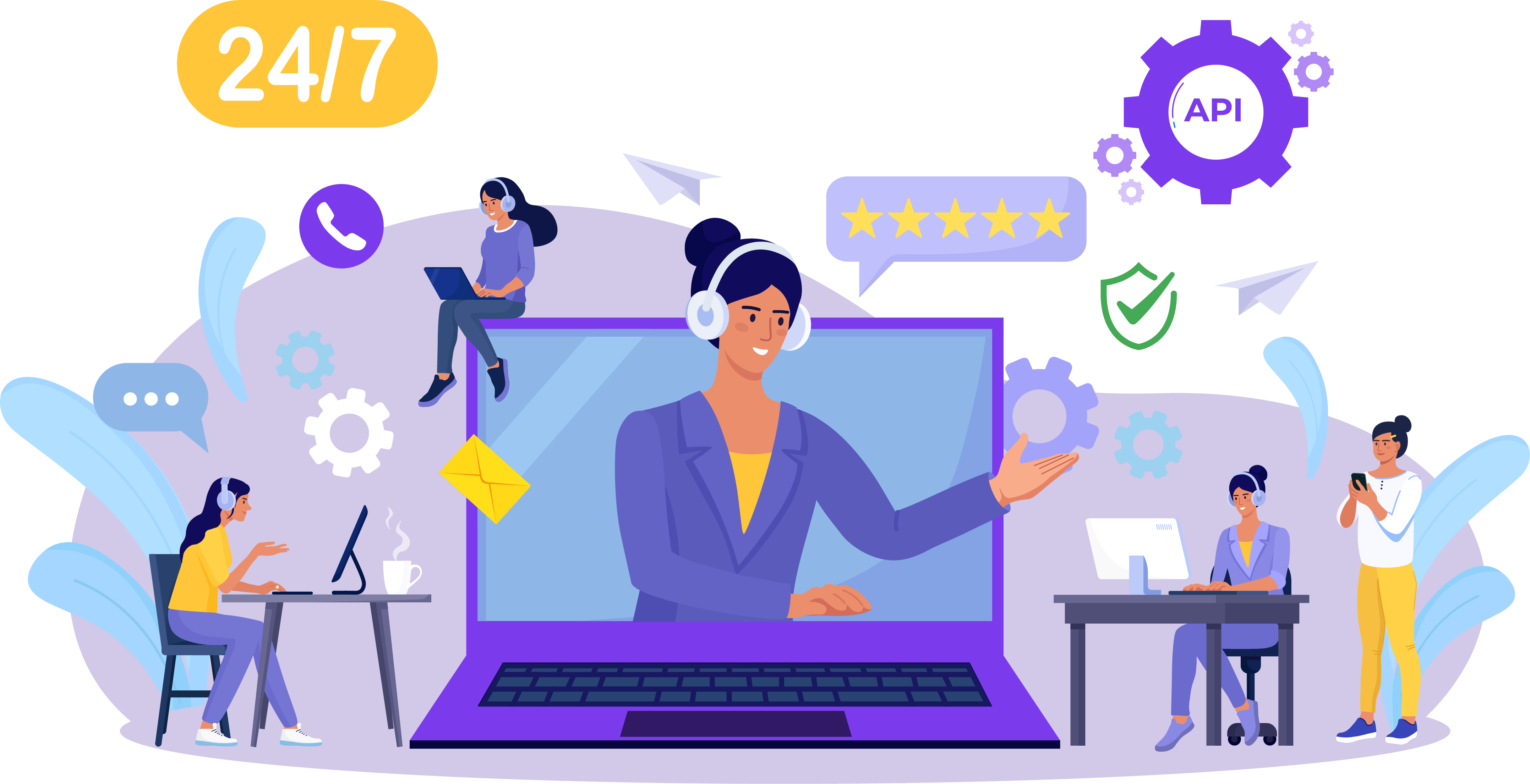 24/7 Customer Support via Tickets or Live ChatEasy API Integration for Resellers